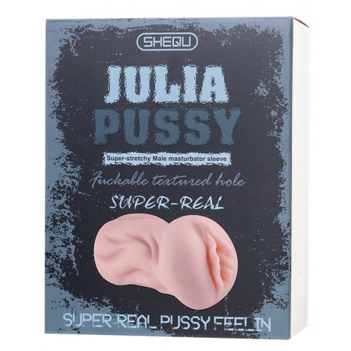 Реалистичный мастурбатор-вагина Julia Xise с лубрикантом в комплекте Реалистичный мастурбатор-вагина Julia Xise с лубрикантом в комплекте
