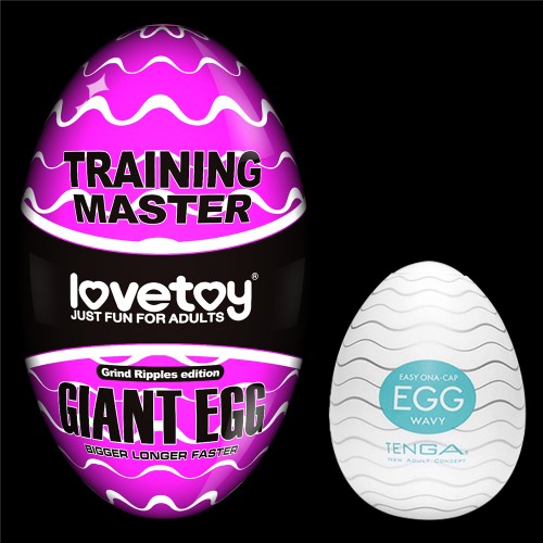 Большое яйцо-мастурбатор Giant Egg Grind Ripples Edition Большое яйцо-мастурбатор Giant Egg Grind Ripples Edition