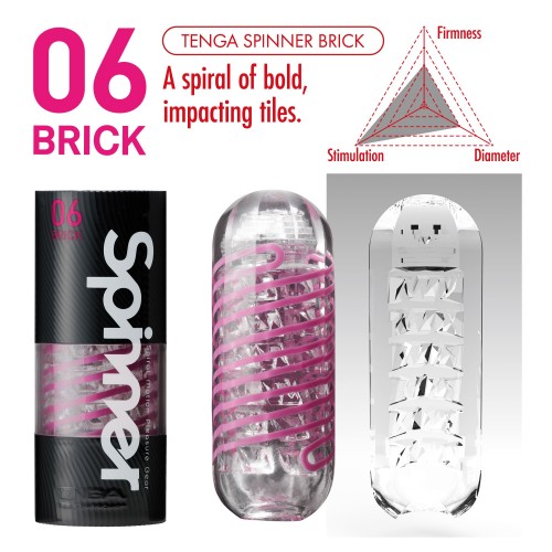 Мастурбатор Tenga Brick Spinner Мастурбатор Tenga Brick Spinner