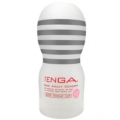 Мастурбатор с эффектом глубокой глотки Tenga Deep Throat Cup Jentle Мастурбатор с эффектом глубокой глотки Tenga Deep Throat Cup Jentle