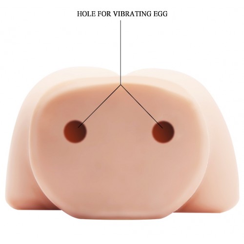 Мастурбатор Crazy Bull с двумя отверстиями и двойным виброяйцом Мастурбатор Crazy Bull с двумя отверстиями и двойным виброяйцом