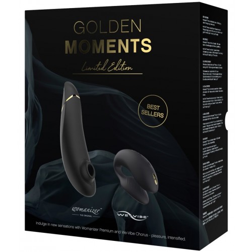 Набор стимуляторов для пар Golden Moments 2 Womanizer Premium 2 + We-Vibe Chorus Набор стимуляторов для пар Golden Moments 2 Womanizer Premium 2 + We-Vibe Chorus