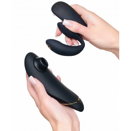 Набор стимуляторов для пар Golden Moments 2 Womanizer Premium 2 + We-Vibe Chorus Набор стимуляторов для пар Golden Moments 2 Womanizer Premium 2 + We-Vibe Chorus