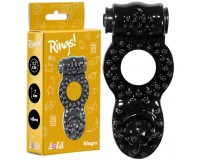 Тянущееся виброкольцо для эрекции Rings Ringer Black