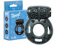 Эрекционное виброкольцо Rings Axle-Pin Black