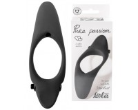 Эрекционное кольцо с двойной вибростимуляцией Pure Passion Stardust Black