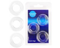 Набор прозрачных эрекционных колец EroMan