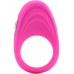 Розовое эрекционное виброкольцо Embrace Pleasure Rings