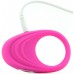 Розовое эрекционное виброкольцо Embrace Pleasure Rings