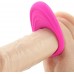Розовое эрекционное виброкольцо Embrace Pleasure Rings