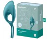Эрекционное кольцо-лассо с вибрацией Satisfyer Swordsman цвета морской волны
