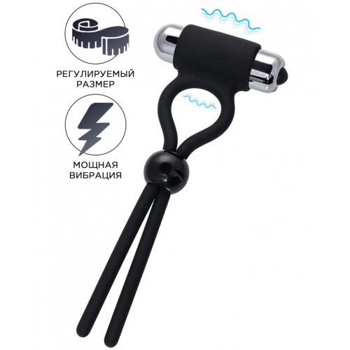 Лассо на пенис с клиторальным вибростимулятором Toyfa A-toys Лассо на пенис с клиторальным вибростимулятором Toyfa A-toys