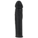 Удлиняющая черная насадка на пенис Silicone Extension + 4 см
