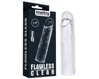 Прозрачная насадка на пенис Flawless Clear Penis Sleeve + 2,5 см