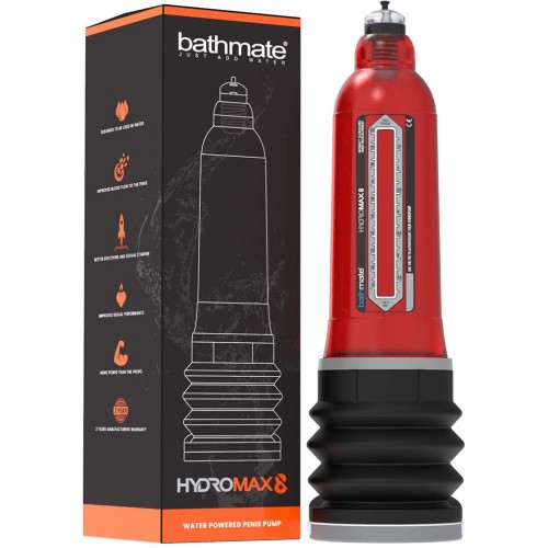 Гидропомпа Bathmate HydroMax8 Brilliant красная Гидропомпа Bathmate HydroMax8 Brilliant красная