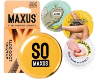 Презервативы в металлическом кейсе Maxus №3 Amazing 2000 Dots точечные