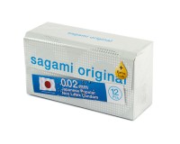 Полиуретановые презервативы Sagami Original 0,02 Extra Lub 12 шт