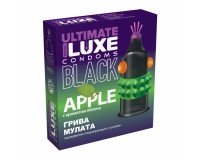 Презерватив черный Luxe Black Ultimate Грива Мулата с ароматом яблока