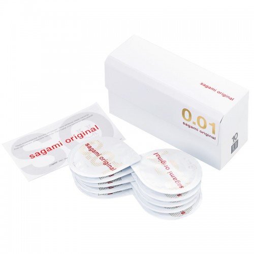 Полиуретановые презервативы Sagami Original 0,01 10 шт Полиуретановые презервативы Sagami Original 0,01 10 шт