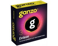 Презервативы Ganzo №3 Extase точечно-ребристые