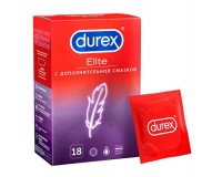 Презервативы Durex №18 Elite тонкие с дополнительной смазкой