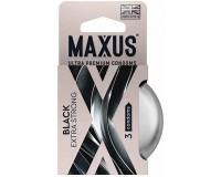 Утолщенные презервативы Maxus Extra Strong черные 3 шт