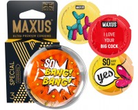 Презервативы в пластиковом кейсе Maxus №3 Air Special точечно-ребристые с обильной смазкой