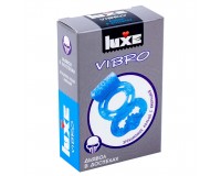 Виброкольцо с презервативом Luxe Vibro Дьявол в доспехах 1 шт