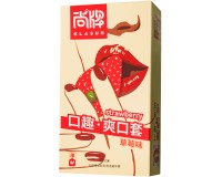 Оральные презервативы Elasun Strawberry со вкусом клубники 10 шт