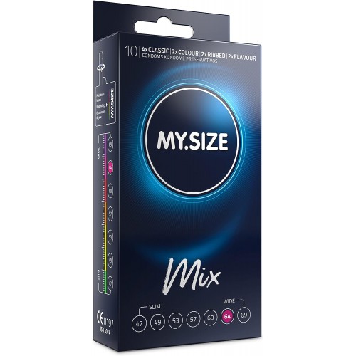 Презервативы My.Size Mix №10 размер 64 Презервативы My.Size Mix №10 размер 64