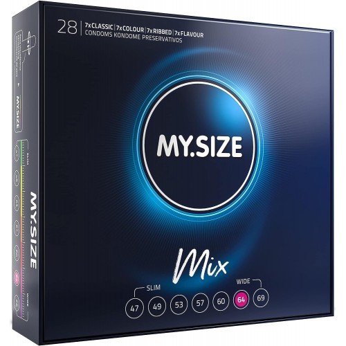 Презервативы My.Size Mix №28 размер 64 Презервативы My.Size Mix №28 размер 64