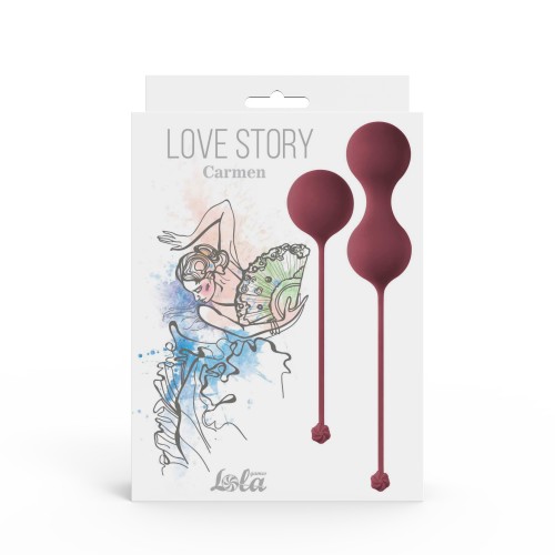 Набор вагинальных шариков Love Story Carmen Wine Red Набор вагинальных шариков Love Story Carmen Wine Red