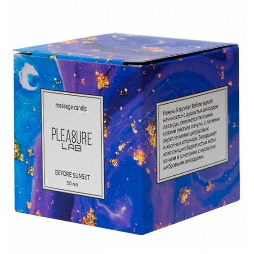 Массажная аромасвеча Pleasure Lab Before Sunset с ароматом пачули 50 мл Массажная аромасвеча Pleasure Lab Before Sunset с ароматом пачули 50 мл