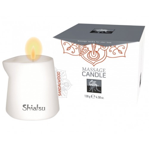 Массажная аромасвеча Shiatsu с ароматом сандала 130 гр Массажная аромасвеча Shiatsu с ароматом сандала 130 гр