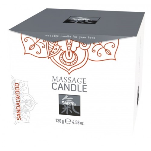 Массажная аромасвеча Shiatsu с ароматом сандала 130 гр Массажная аромасвеча Shiatsu с ароматом сандала 130 гр