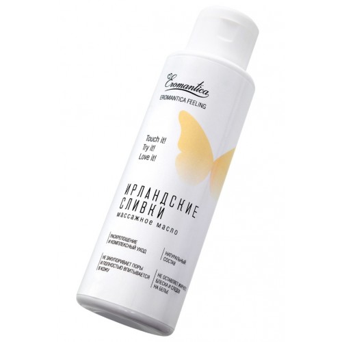 Массажное масло Eromantica Ирландские сливки, 110 мл Массажное масло Eromantica Ирландские сливки, 110 мл