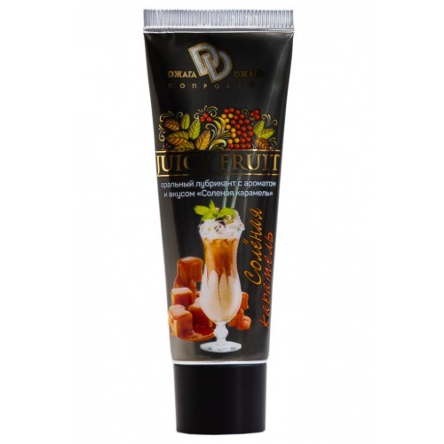 Стимулирующий лубрикант Juicy Fruit со вкусом соленой карамели 30 мл Стимулирующий лубрикант Juicy Fruit со вкусом соленой карамели 30 мл