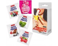 Набор оральных лубрикантов Tutti-Frutti ассорти 5 шт