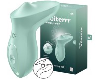 Клиторальный вибромассажер с плавающим стимулятором Satisfyer Exciterrr мятный