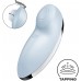 Клиторальный вибростимулятор с пульсацией Satisfyer Tap And Climax 2 голубой