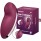 Клиторальный вибростимулятор с пульсацией Satisfyer Tap And Climax 2 бордовый