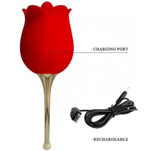 Клиторальный стимулятор Pretty Love Rose Lover в виде розочки Клиторальный стимулятор Pretty Love Rose Lover в виде розочки