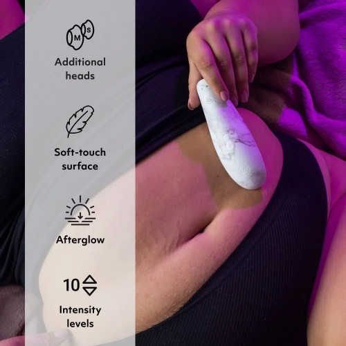 Бесконтактный стимулятор клитора Womanizer Marilyn Monroe White Marble Бесконтактный стимулятор клитора Womanizer Marilyn Monroe White Marble