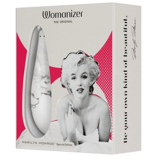 Бесконтактный стимулятор клитора Womanizer Marilyn Monroe White Marble Бесконтактный стимулятор клитора Womanizer Marilyn Monroe White Marble