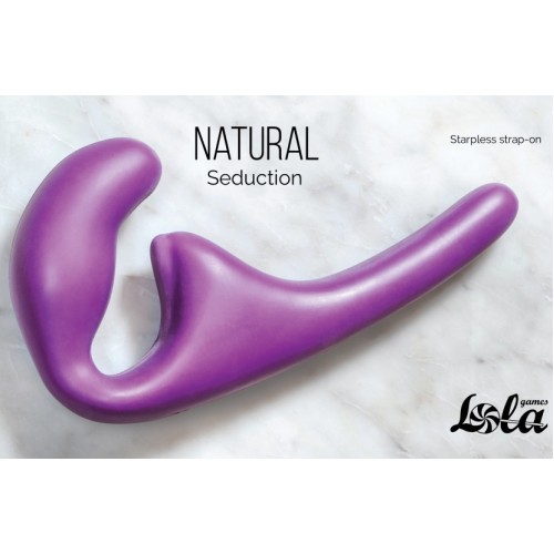 Безремневой анальный страпон Natural Seduction фиолетовый Безремневой анальный страпон Natural Seduction фиолетовый