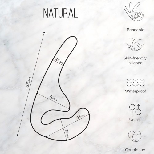 Безремневой анальный страпон Natural Seduction фиолетовый Безремневой анальный страпон Natural Seduction фиолетовый