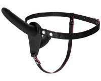 Двойной страпон черного цвета на трусиках Black and Red by Toyfa 15 см и 9 см