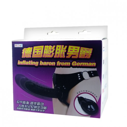 Страпон на трусиках с вибрацией Inflating Baron From German Страпон на трусиках с вибрацией Inflating Baron From German