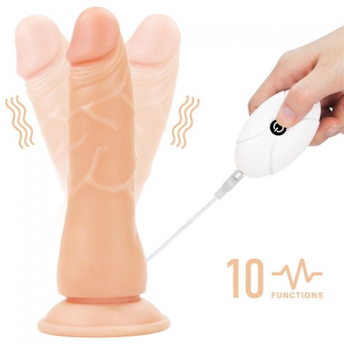Страпон телесный с вибрацией Vibrating Easy Strapon Set 19 см Страпон телесный с вибрацией Vibrating Easy Strapon Set 19 см