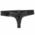 Кожаные черные трусики для страпона